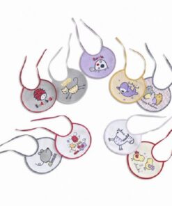 Pack de 3 baberos plastificados multicolor INTERBABY