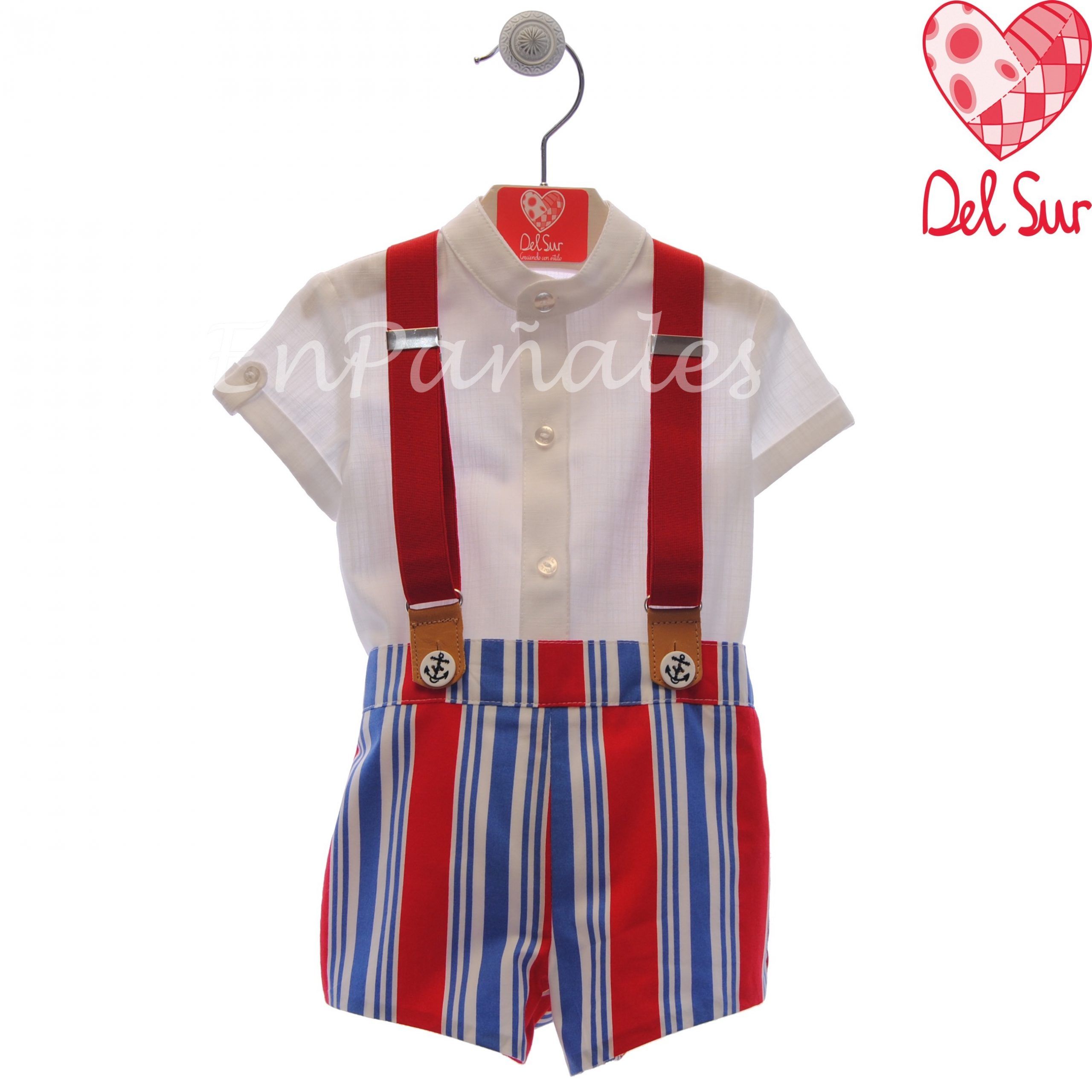 Conjunto bebé con tirantes familia CARABELA – TuTiendaEnPañales - Ropa y  complementos para bebes
