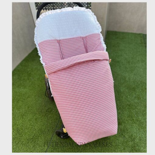 Saco silla universal CUADRO VICHY CON PLUMETI - Imagen 5
