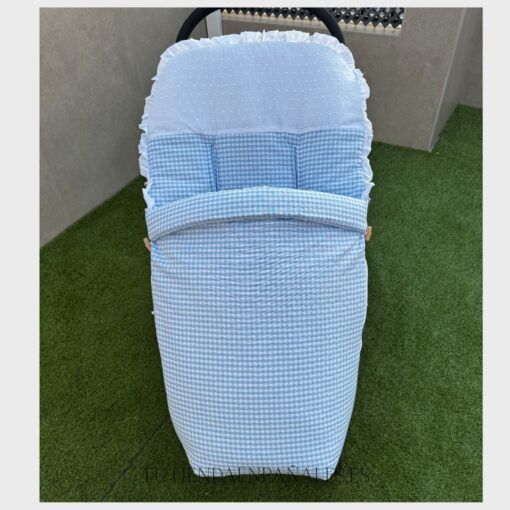 Saco silla universal CUADRO VICHY CON PLUMETI - Imagen 4