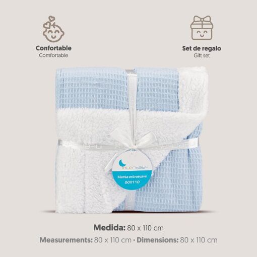 Manta NIDO ABEJA Borreguillo InterBaby - Imagen 2