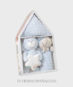 Set 3 piezas CASITA (Peluche + Manta + Dou dou)