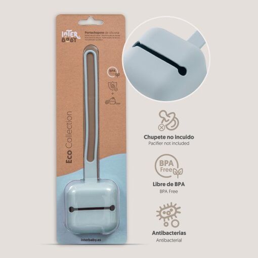 Portachupete cuadrado SILICONA Interbaby - Imagen 15