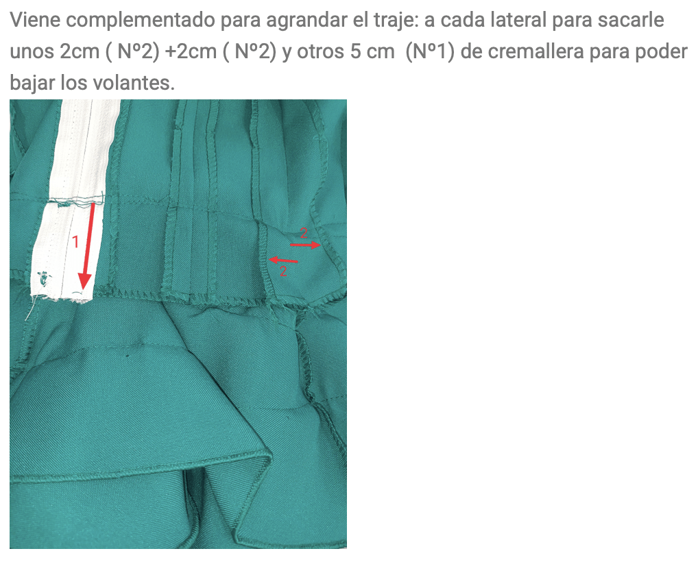 Traje FLAMENCA infantíl flecos - Imagen 11