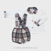 PETO TELA CUADROS Juliana camisa con cuello