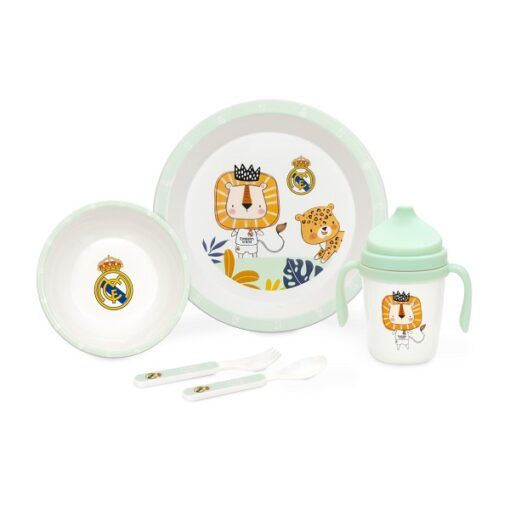 Set vajilla 5 piezas oficial Real Madrid - Imagen 3