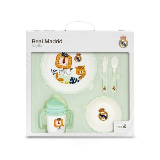 Set vajilla 5 piezas oficial Real Madrid - Imagen 2