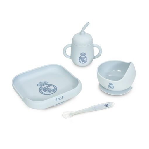 Set vajilla de 4 piezas de silicona oficial Real Madrid - Imagen 5