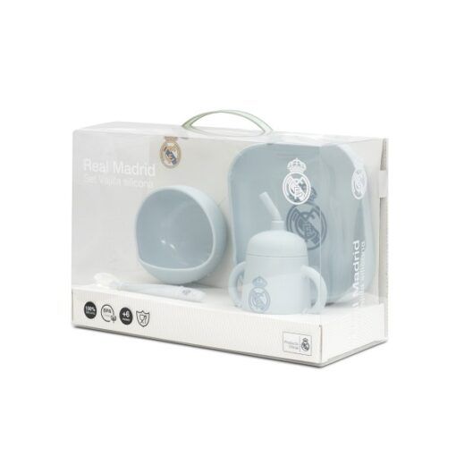 Set vajilla de 4 piezas de silicona oficial Real Madrid - Imagen 4
