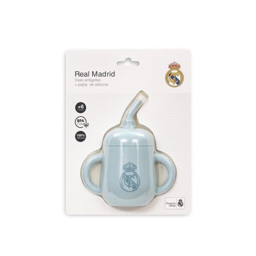 Vaso antigoteo y pajita de silicona oficial Real Madrid - Imagen 5