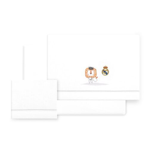Triptico sábana algodón oficial Real Madrid - Imagen 4