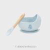 Set cuenco silicona con cuchara oficial Real Madrid