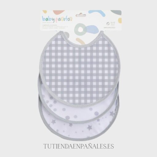 Pack baberos VICHY ESTRELLAS - Imagen 4