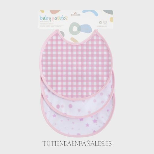 Pack baberos VICHY ESTRELLAS - Imagen 2