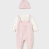 Pelele peto y gorro FELPA Mayoral rosa