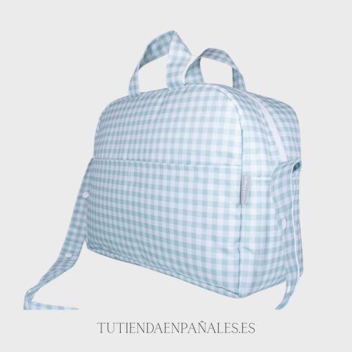 Bolso maternal plastificado CUADRO VICHY - Imagen 5
