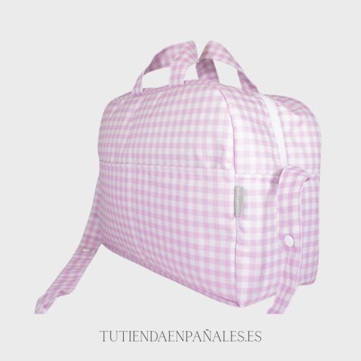 Bolso maternal plastificado CUADRO VICHY - Imagen 4