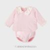 Conjunto ranita 2 piezas algodón FLORES rosa