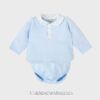Conjunto ranita 2 piezas algodón CUADRO celeste