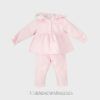 Chandal algodón niña capucha CLASIC rosa