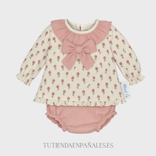 Jesusín con lazada con braga FRUTAS rosa