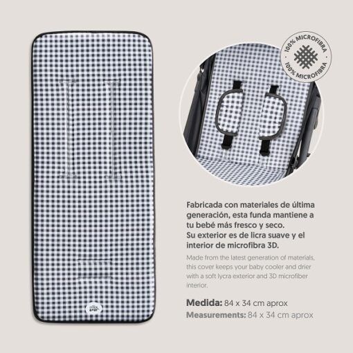 Colchoneta universal + protector CUADRO VICHY - Imagen 5