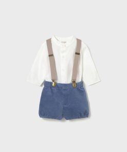 Conjunto pantalón camisa con tirantes ÁRTICO Mayoral