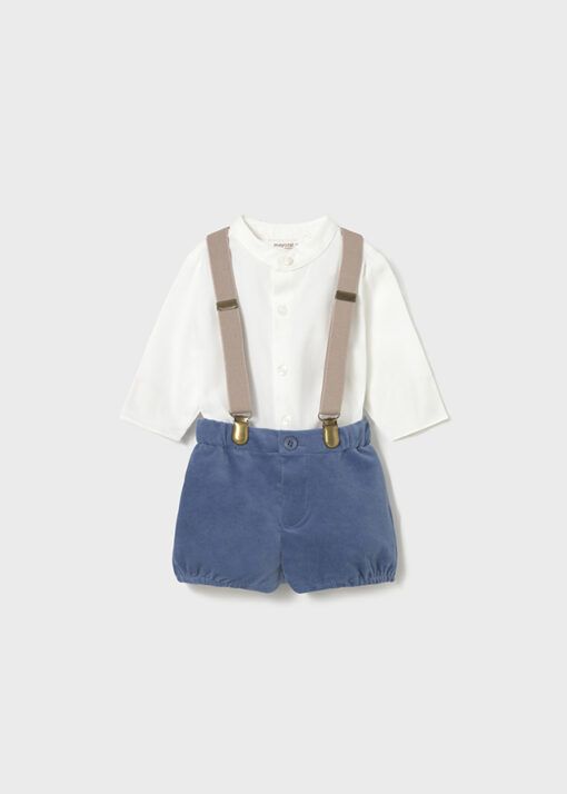 Conjunto pantalón camisa con tirantes ÁRTICO Mayoral