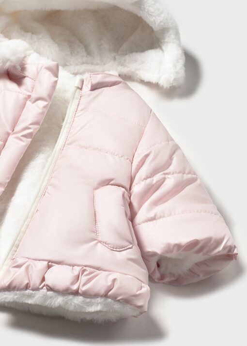 Chaquetón reversible pelos ROSA BABY Mayoral - Imagen 5