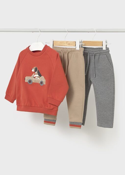 Chandal 2 pantalones Mayoral PERRO COCHE caldera