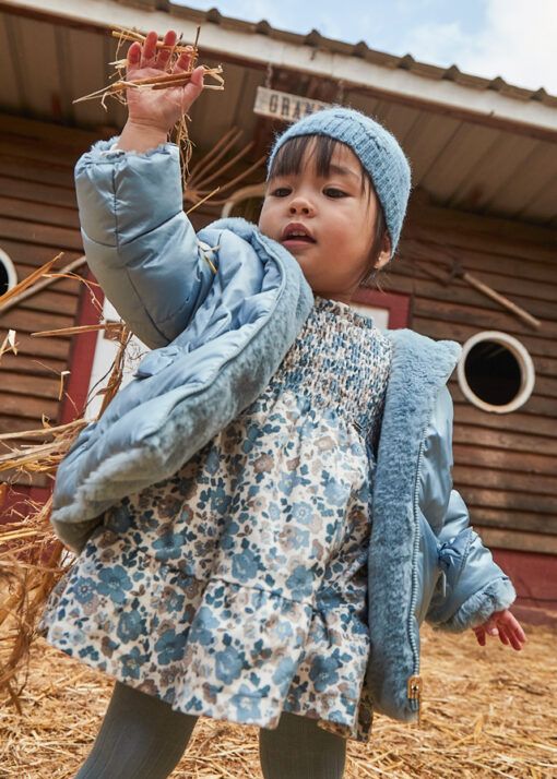 Vestido terciopelo Mayoral ESTAMPADO blue bell