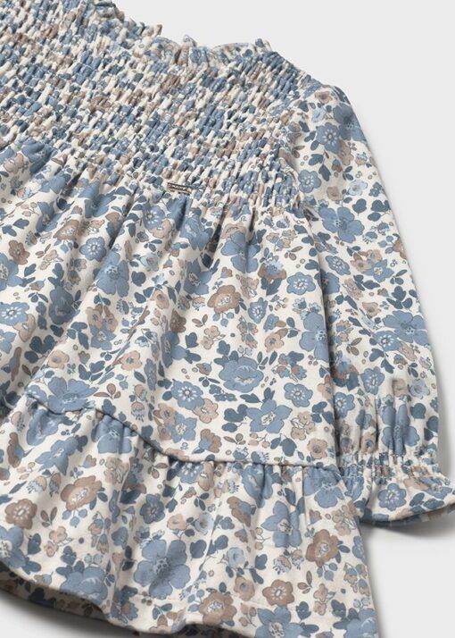 Vestido terciopelo Mayoral ESTAMPADO blue bell - Imagen 5