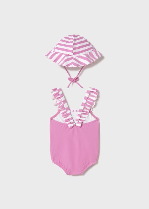 Conjunto bañador y gorro Mayoral POLLITO HELADO chicle - Imagen 3