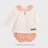 Conjunto pololo VICHY melocotón