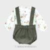 Conjunto peto ranita CIERVOS verde