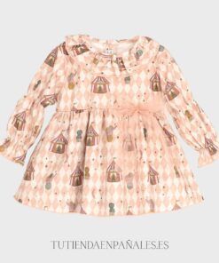 Vestido bebé CIRCUS rosa