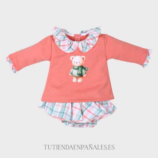 Conjunto sudadera volantes ranita OSO BUFANDA