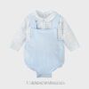 Conjunto ranita peto y camisa CUADROS