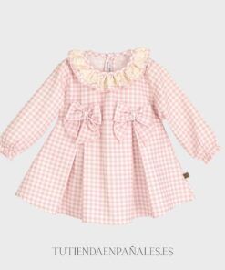 Vestido bebé VICHY LAZADAS rosa