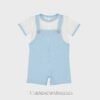 Conjunto peto camiseta algodón GOFRE celeste