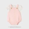 Conjunto ranita camiseta algodón GOFRE rosa
