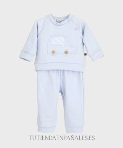 Conjunto sport algodón CAR celeste