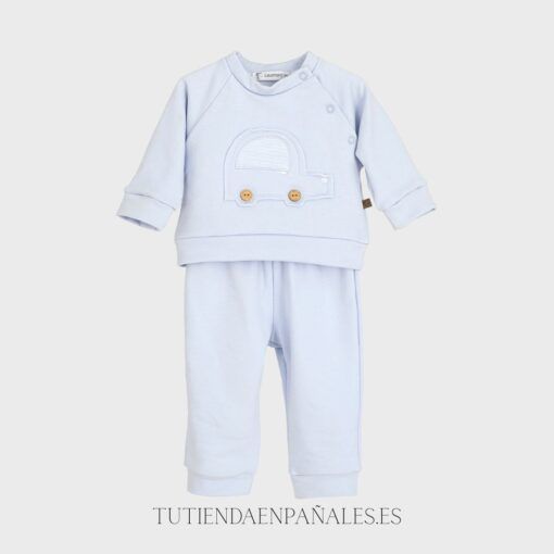 Conjunto sport algodón CAR celeste
