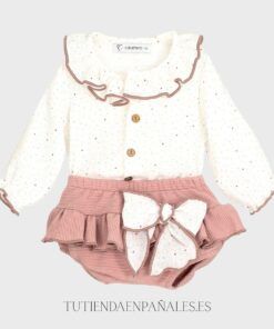 Conjunto camisa pololo LAZO MICROPANA nude