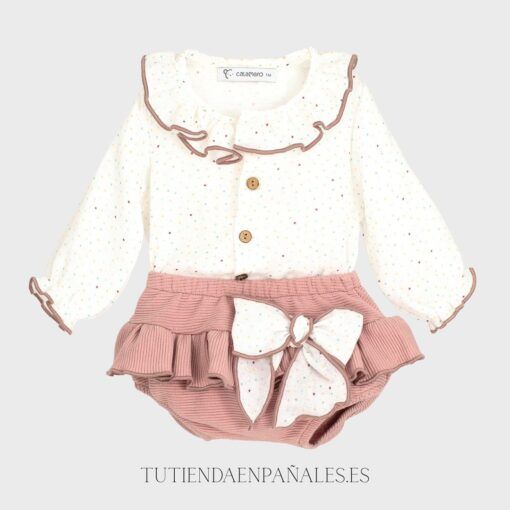 Conjunto camisa pololo LAZO MICROPANA nude
