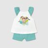 Conjunto short Mayoral NIÑA COLETAS verde