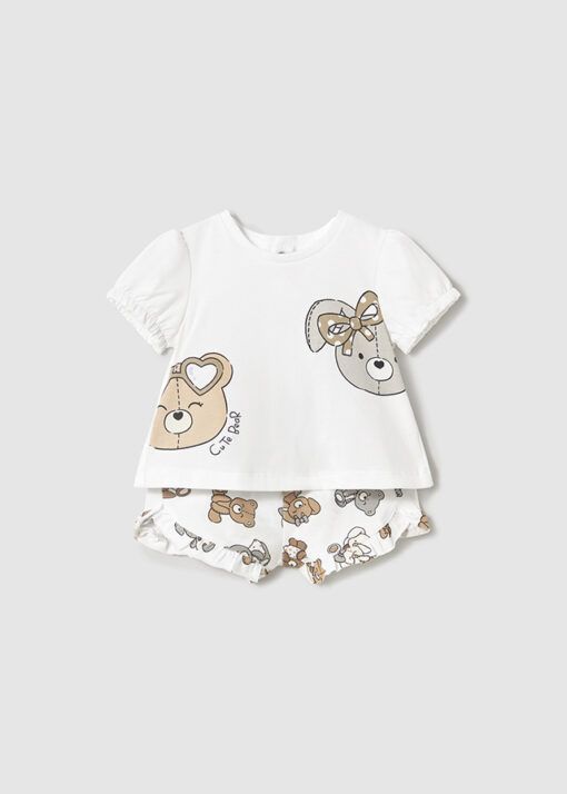 Conjunto short Mayoral OSITA GAFAS galleta - Imagen 4