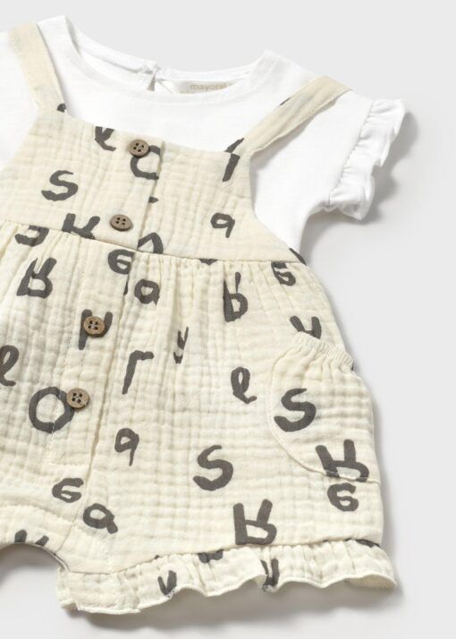 Conjunto peto y camiseta Mayoral ABECEDARIO - Imagen 2