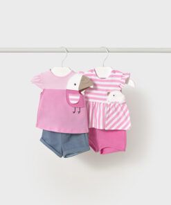 Conjunto 2 piezas algodón Mayoral POLLITO chicle