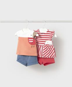 Conjunto 2 piezas algodón Mayoral POLLITO rojo